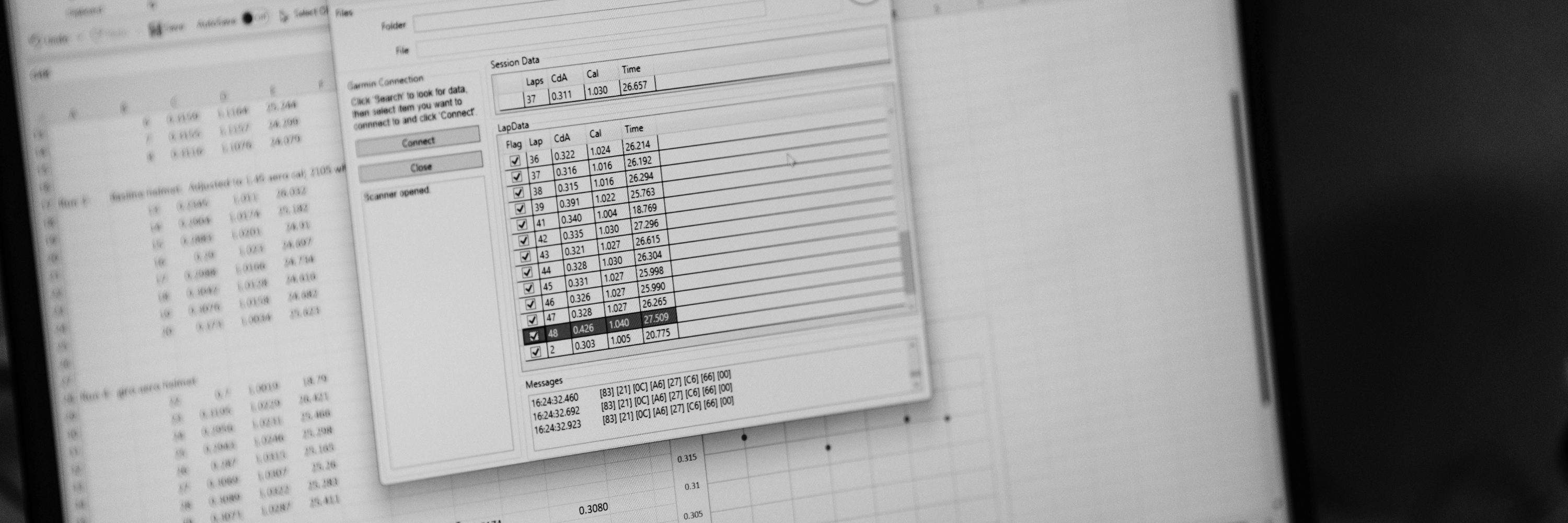 velodrome cycling data, using aerodrome